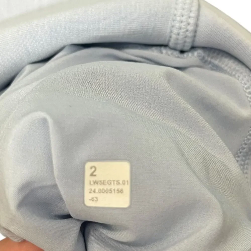 Lululemon Softstreme High Rise Pant Regular Women's 2 Blue‎ Linen Travel